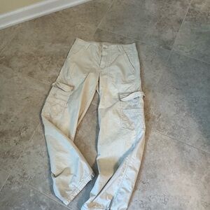 American Eagle Outfitters Light Beige Cargo Pants